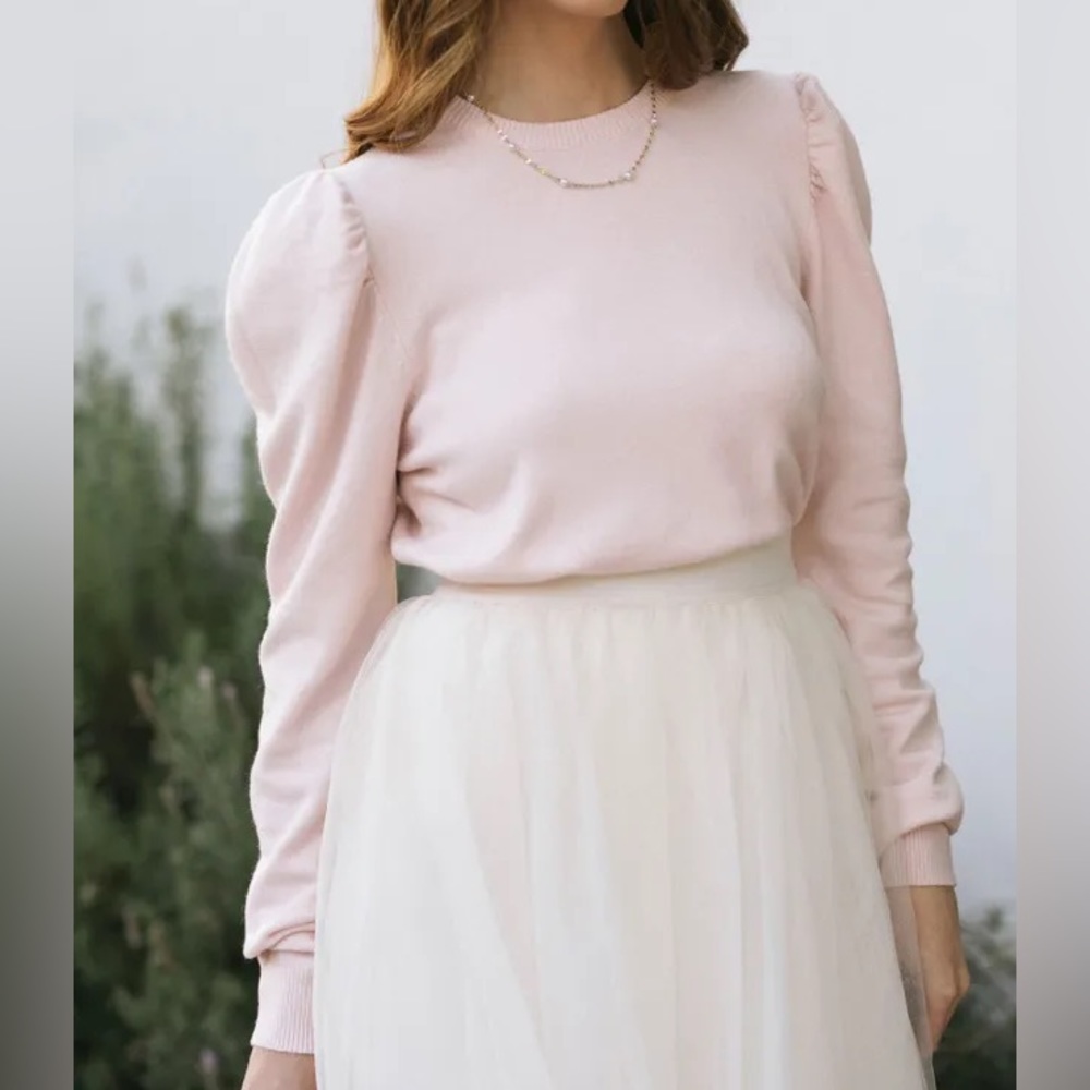 & Merci Puffed Sleeve Sweater